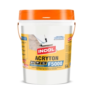  INCOL® ACRYTON F5000 (5 GL)IMPERMEABILIZANTE ACRÍLICO FIBRATADO PARA TECHOS