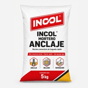 INCOL® MORTERO DE ANCLAJE BOLSA 5KG.