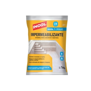IMPERMEABILIZANTE INTEGRAL PARA CONCRETO Y MORTERO - INCOL® T-1 POLVO (1 KG)
