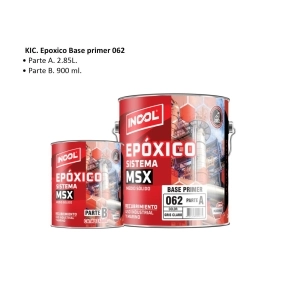 Primer Epóxico INCOL 062 MSX Gris 1 GL (Kit Completo)